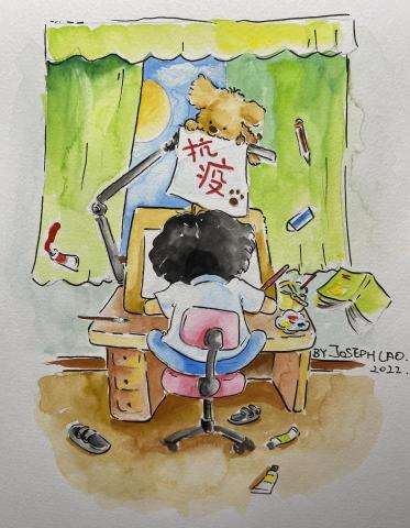 Joseph Lao - 心意卡插畫（watercolour)