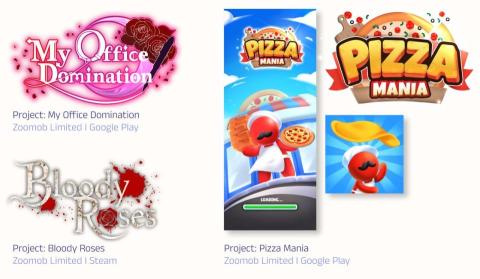 SeriaP - 為 過去遊戲公司設計遊戲 Logo、啟動畫面與關鍵 UI 美術資產，包含品牌字形、色彩系統與角色圖標化處理。從華麗浪漫、驚悚與沉重氛圍、吉祥物與鮮豔配，確保在各平台上都具高辨識度與吸引力。