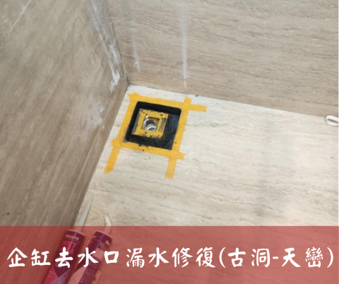 尚流工程（阿城＆張師傅） - 企缸去水口漏水修復(古洞-天巒)