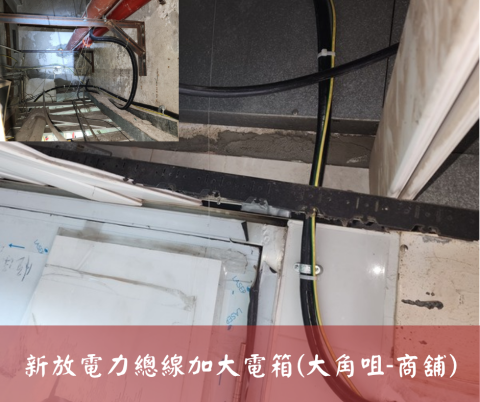 尚流工程（阿城＆張師傅） - 新放電力總線加大電箱(大角咀-商舖)