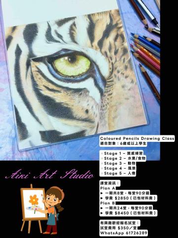 璦琦美術工作室 - 木顏色畫班